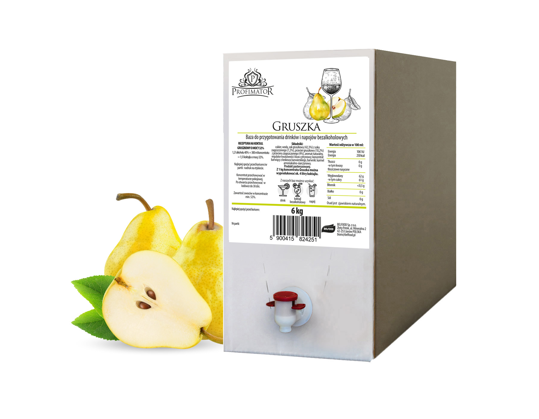 Profimatort zaprawka gruszka 6 kg