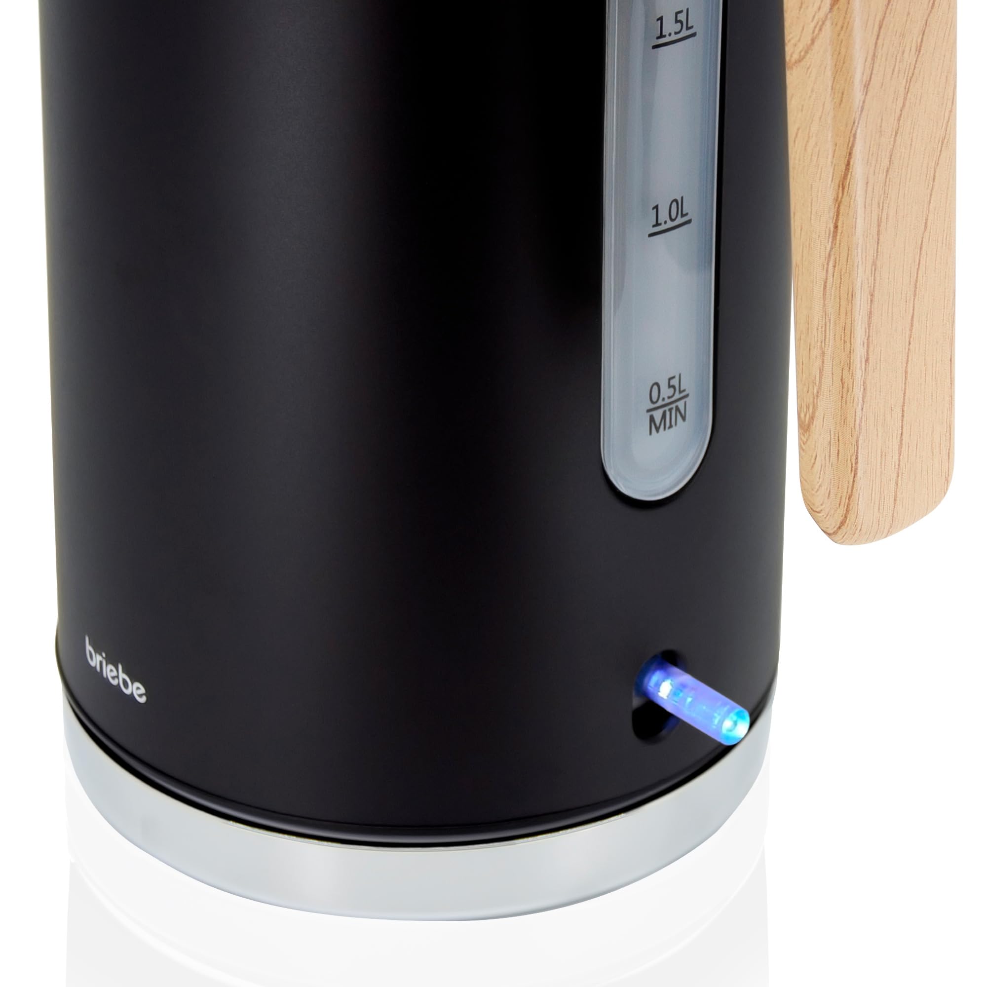 BRIEBE Czajnik Elektryczny 1,7L 2200W Bezprzewodowy BPA Free Nordycki Desig — miniatura 9