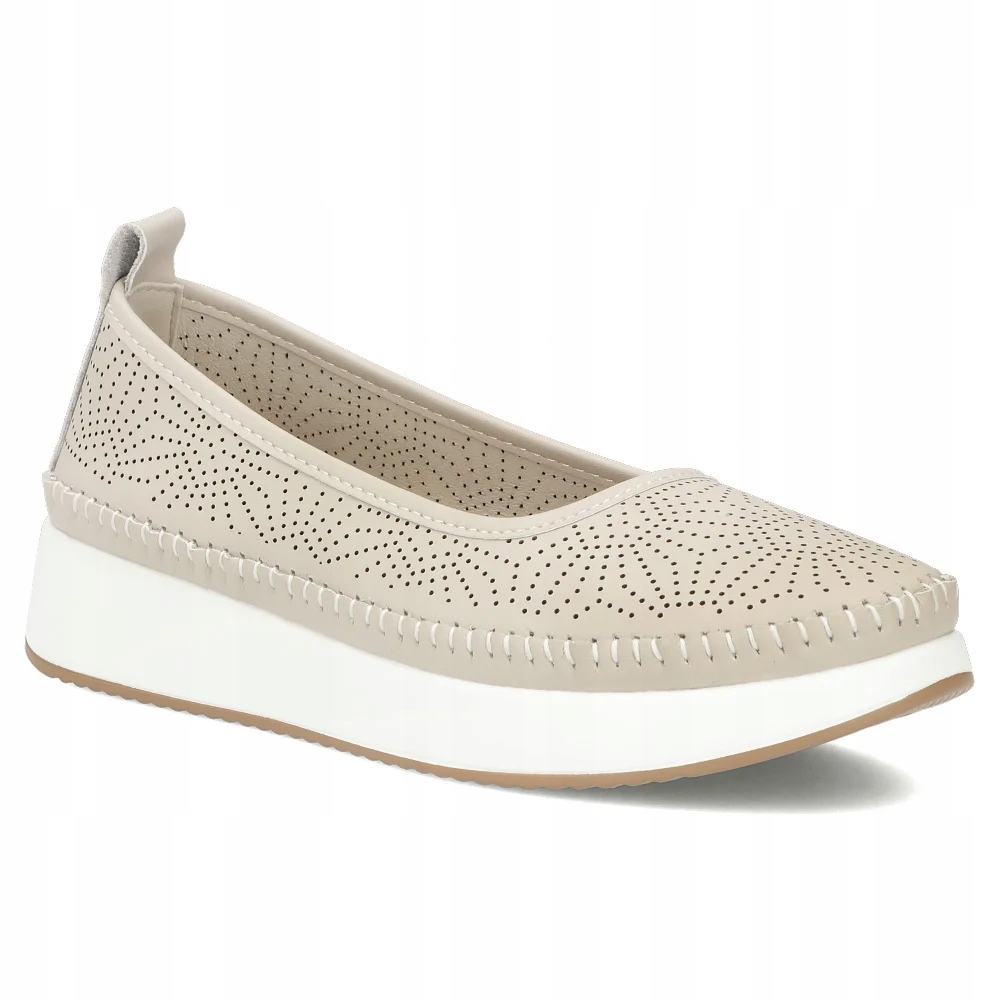 Skórzane półbuty damskie Filippo na platformie buty r.38