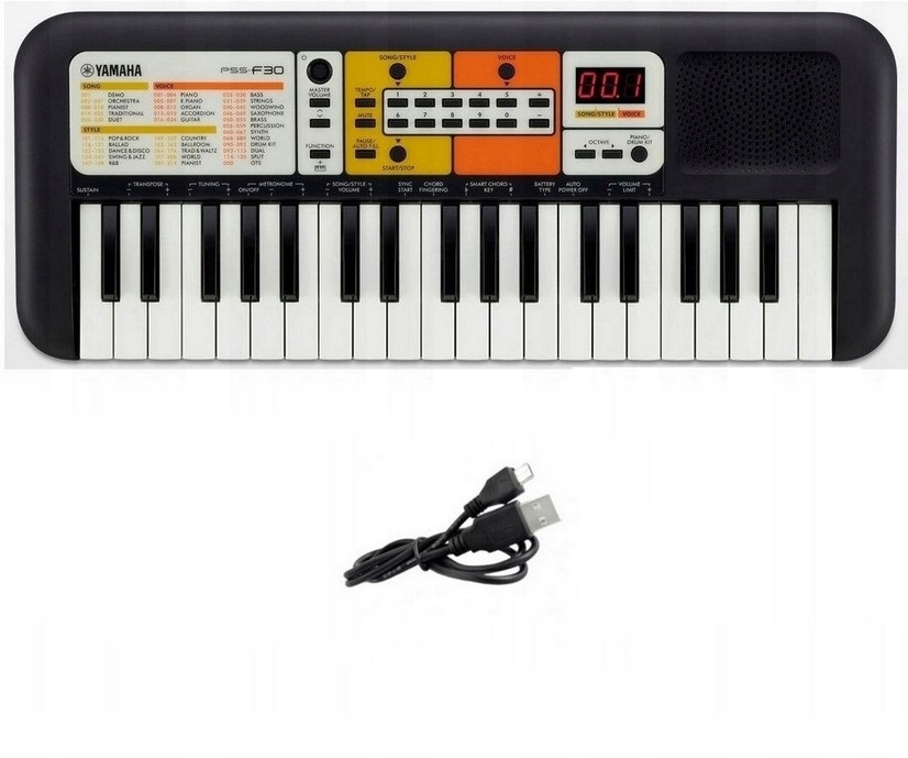 

Yamaha PSS-F30 Keyboard dla dzieci kabel Usb