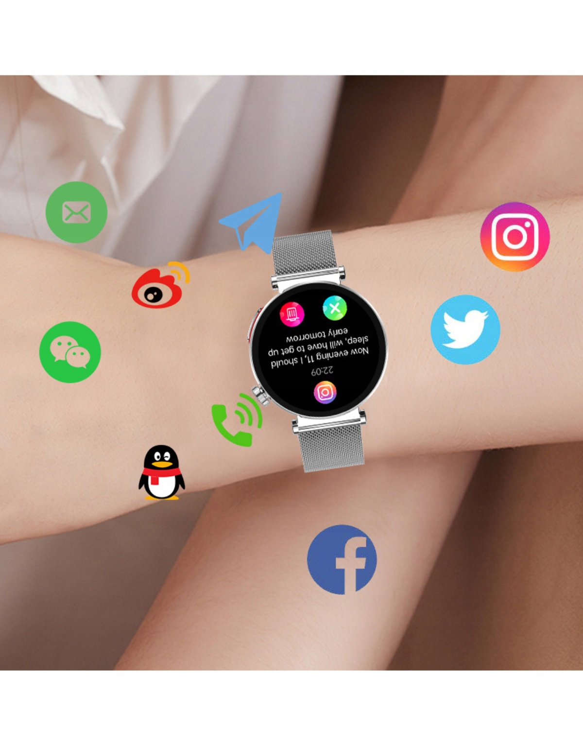 SMARTWATCH ZEGAREK KARDIOWATCH DAMSKI CUKIER EKG HRV PPG SZKŁO MENU PL Kompatybilność systemowa Android iOS Windows Phone