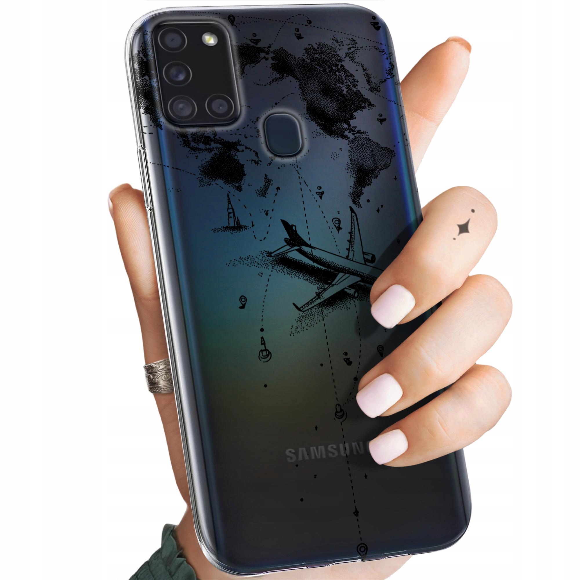 Etui Do Samsung Galaxy A21S Podróż Wakacje Obudowa Pokrowiec Case