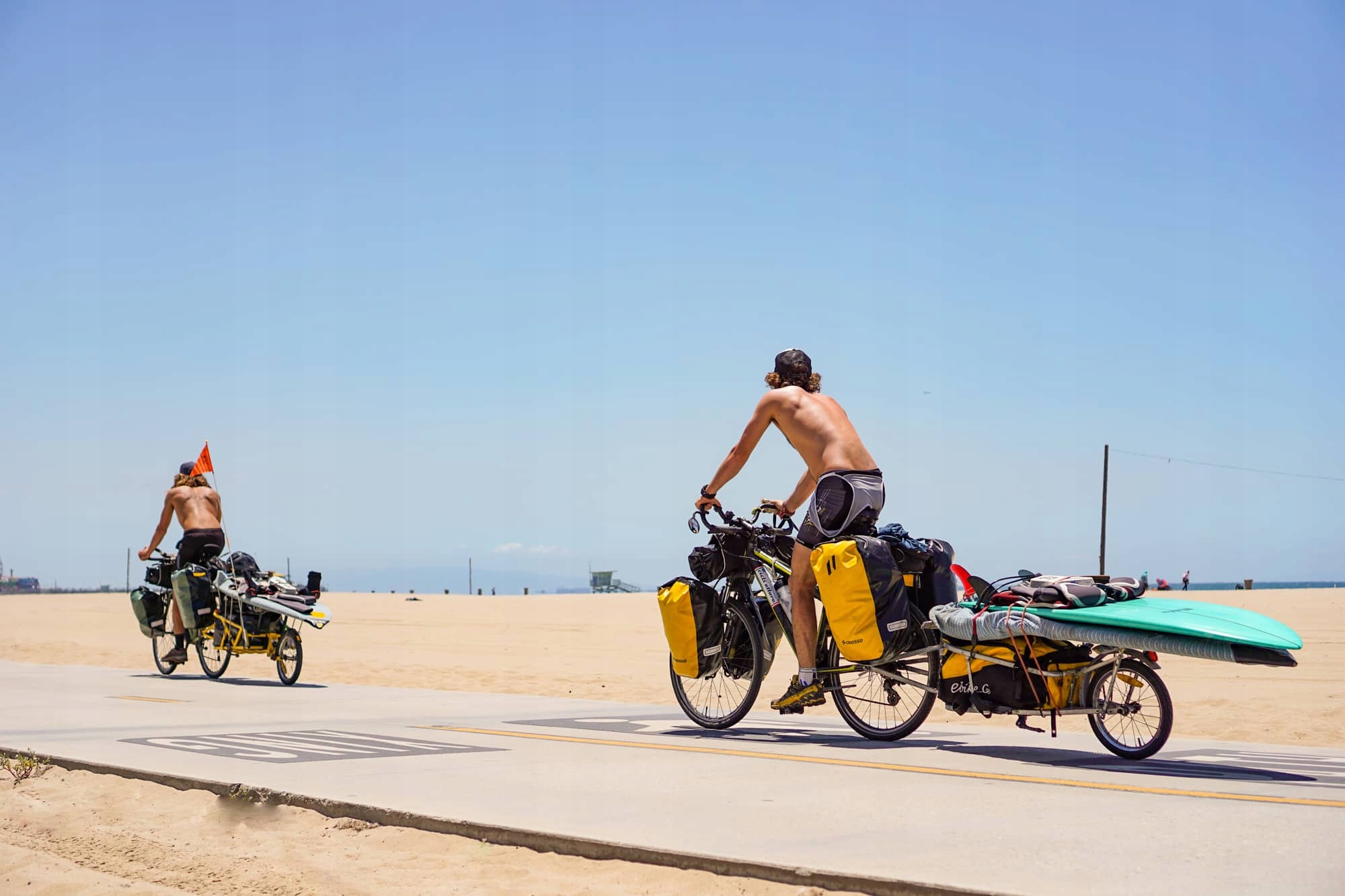 Sakwy Crosso DRY 60 Click System / Czerwony kolor Zapięcie rolowane z klamrą