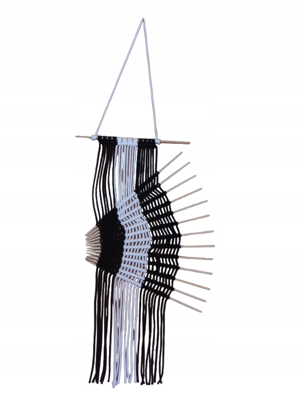 Makrama závěsná dekorace na zeď Boho M014