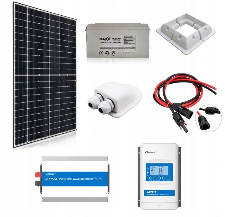 ZESTAW SOLARNY MAX 3000W AKU ŻEL 150AH