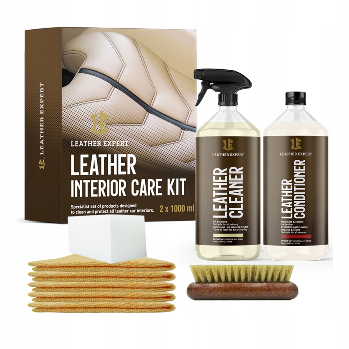 Interior Kit do pielęgnacji skóry 2x 1000ml Producent Leather Expert
