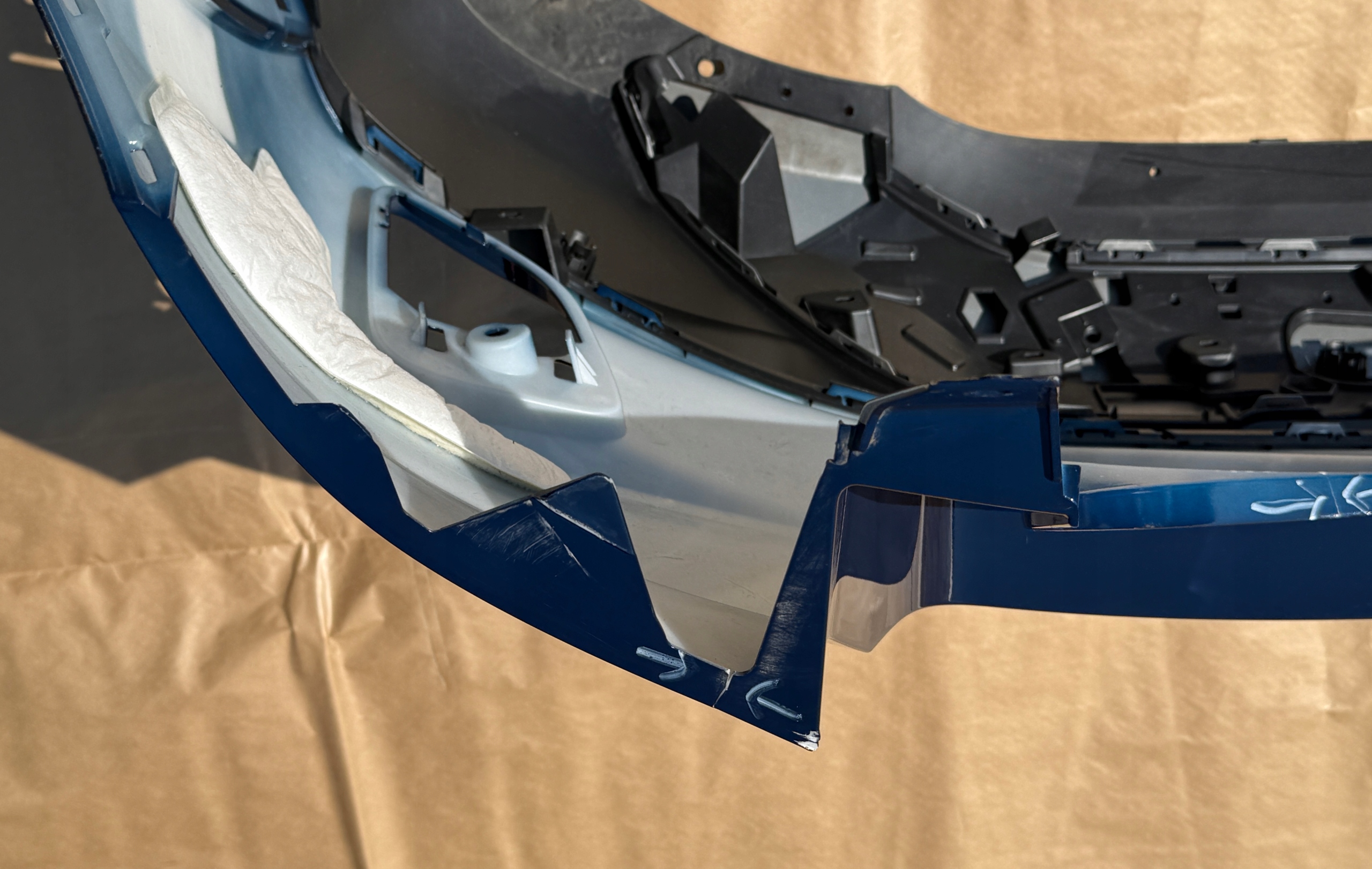 FORD PUMA MK2 2019-2025 bumper rear part BLAZER BLUE 4X PDC original