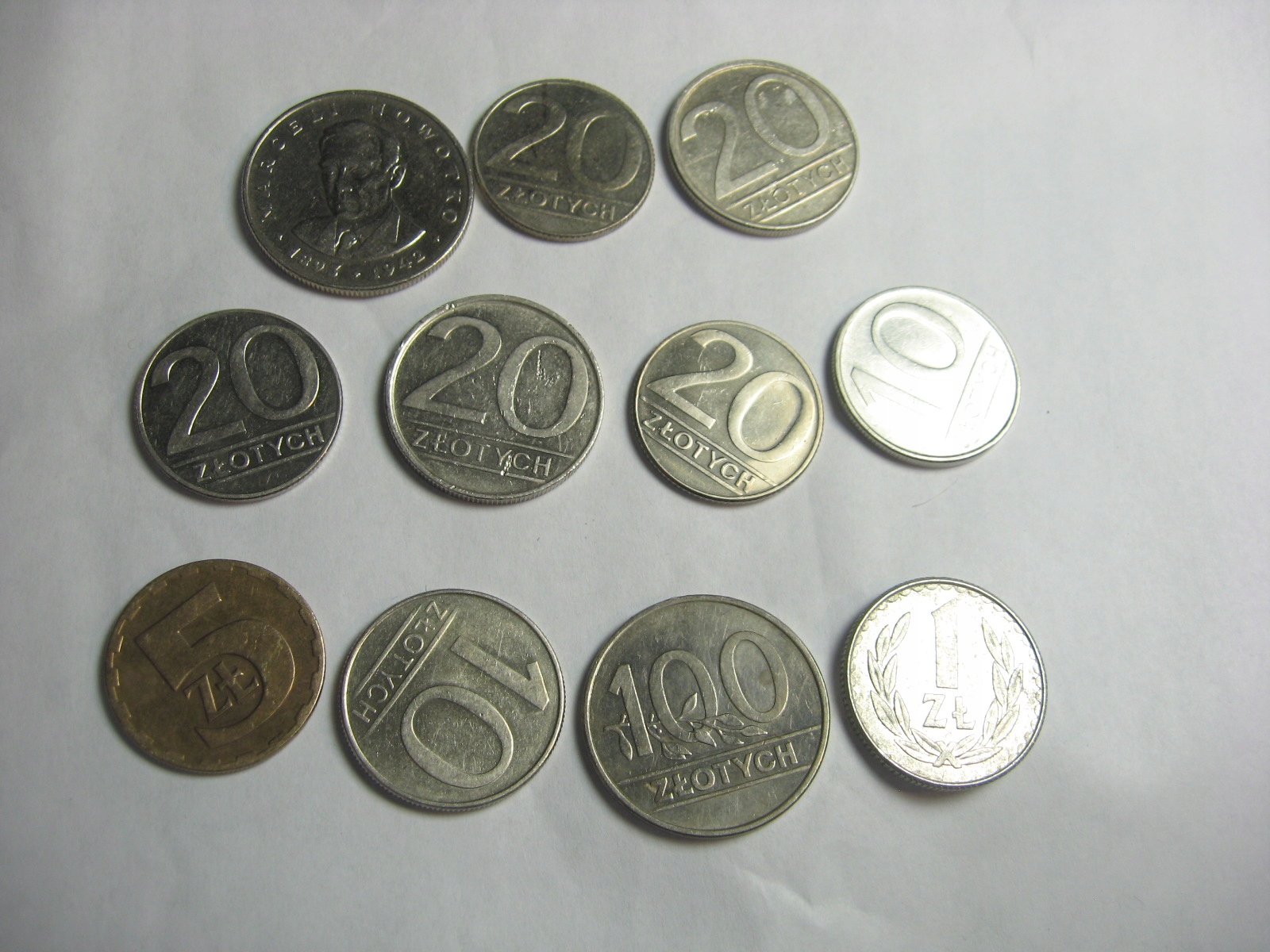 Monety obiegowe 11 szt zestaw a5