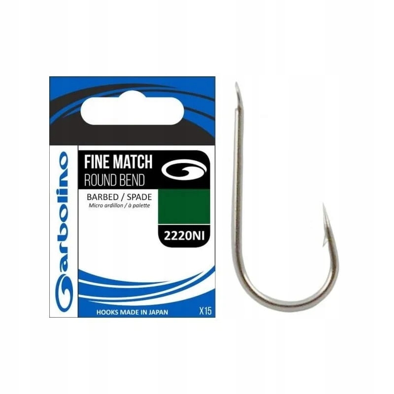 Haczyki Garbolino Fine Match Round Bend #22 2220NI