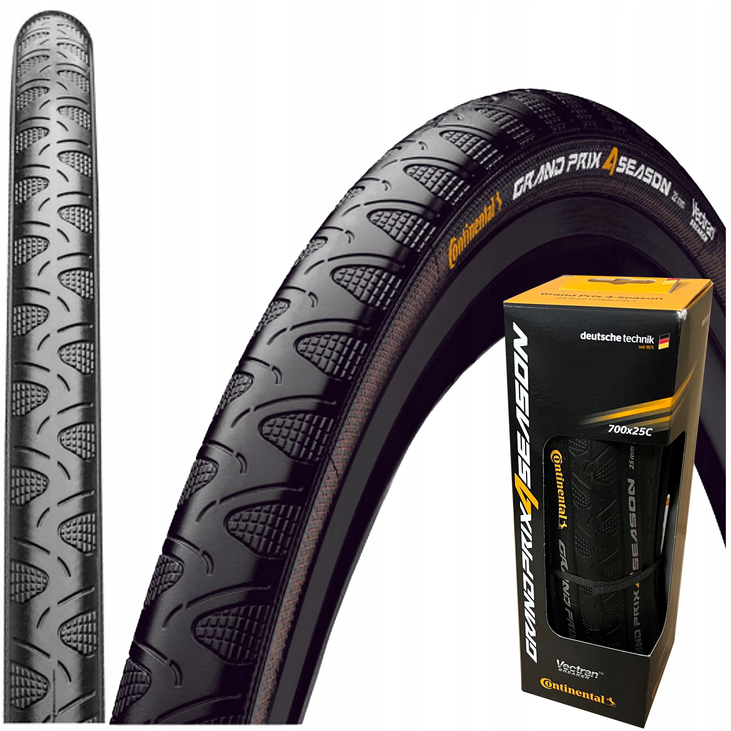 Opona Szosowa Continental Grand Prix 4-Season 25mm 700x25 Oryginalna Box