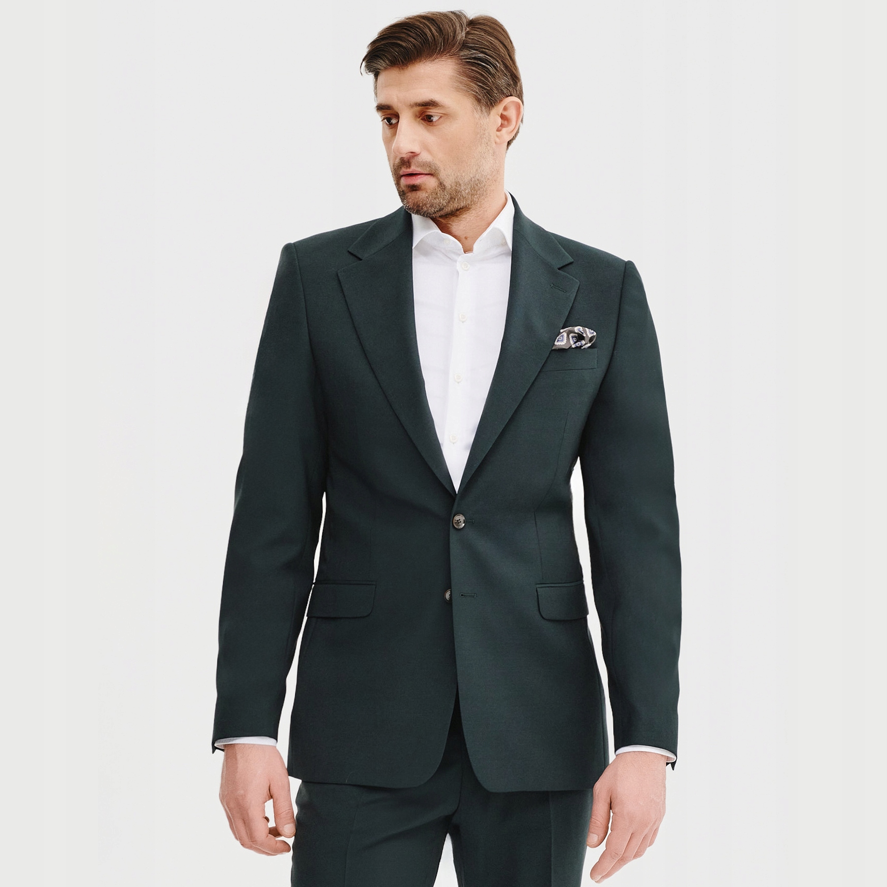 Zelená vlněná sako bunda Pako Lorente vel