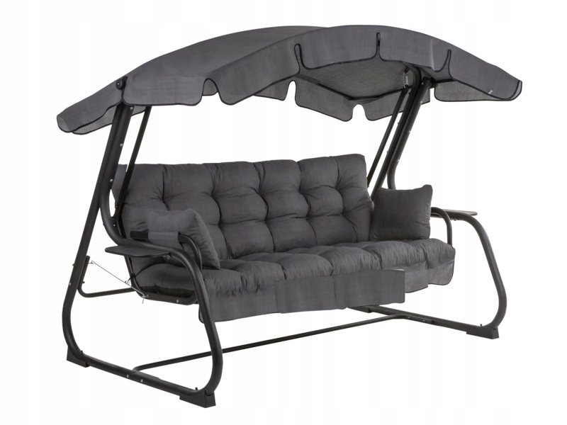 Huśtawka ogrodowa Patio Ravenna Black Edition H024-07IB