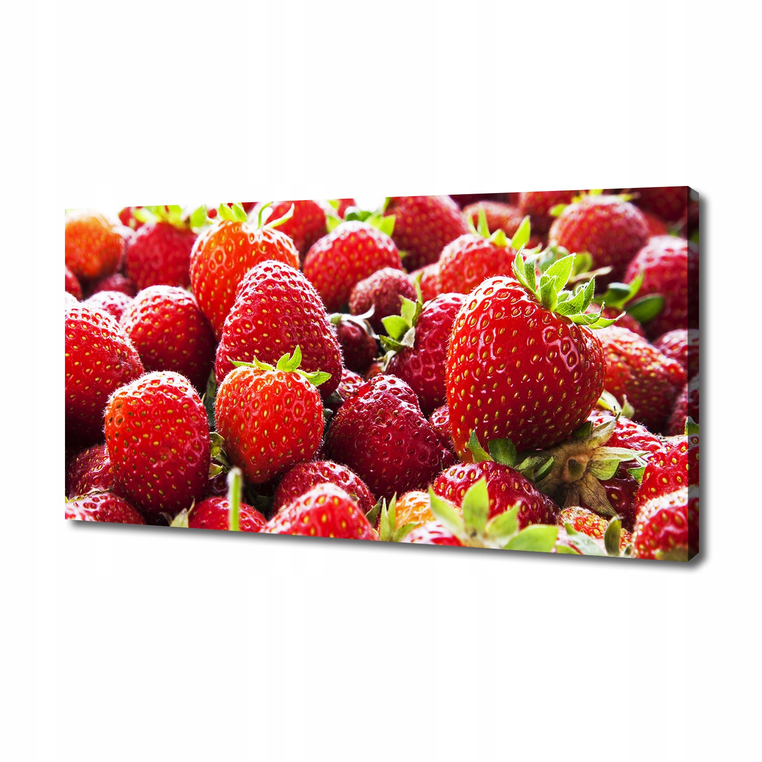 Fotoobraz na zeď z plátna Jahody 140 x 70 cm