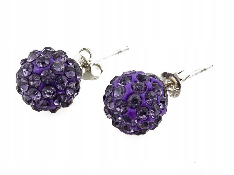 

Kolczyki Shamballa Tanzanite 10 mm