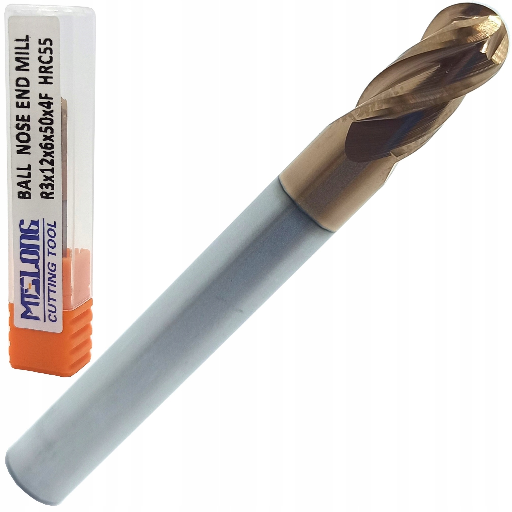 FREZ KULISTY WĘGLIKOWY R3 4P 4Z MTS 55HRC kulowy