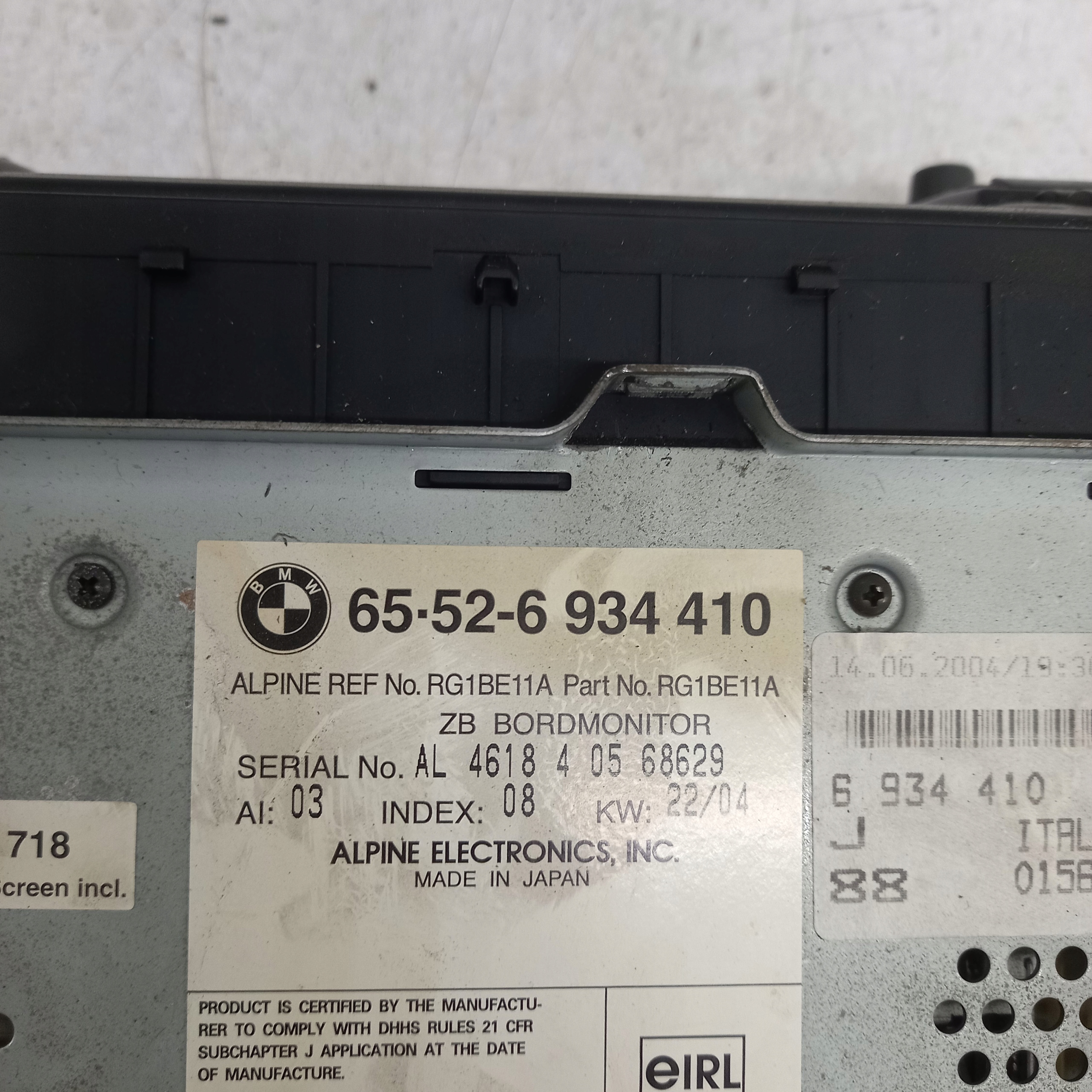 RADIO FABRYCZNE Navigation BMW E46 65526-934410