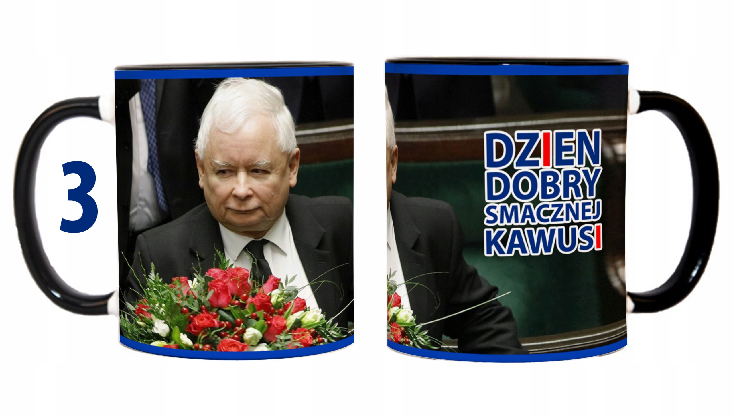 KUBEK Prezesa Śmieszny Kaczyński PIS PREZENT n3 Pojemność 330 ml