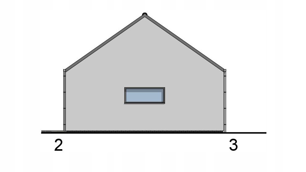 PROJEKT GARAŻU DWUSTANOWISKOWEGO G21 - modern 1 Długość 7.62 m