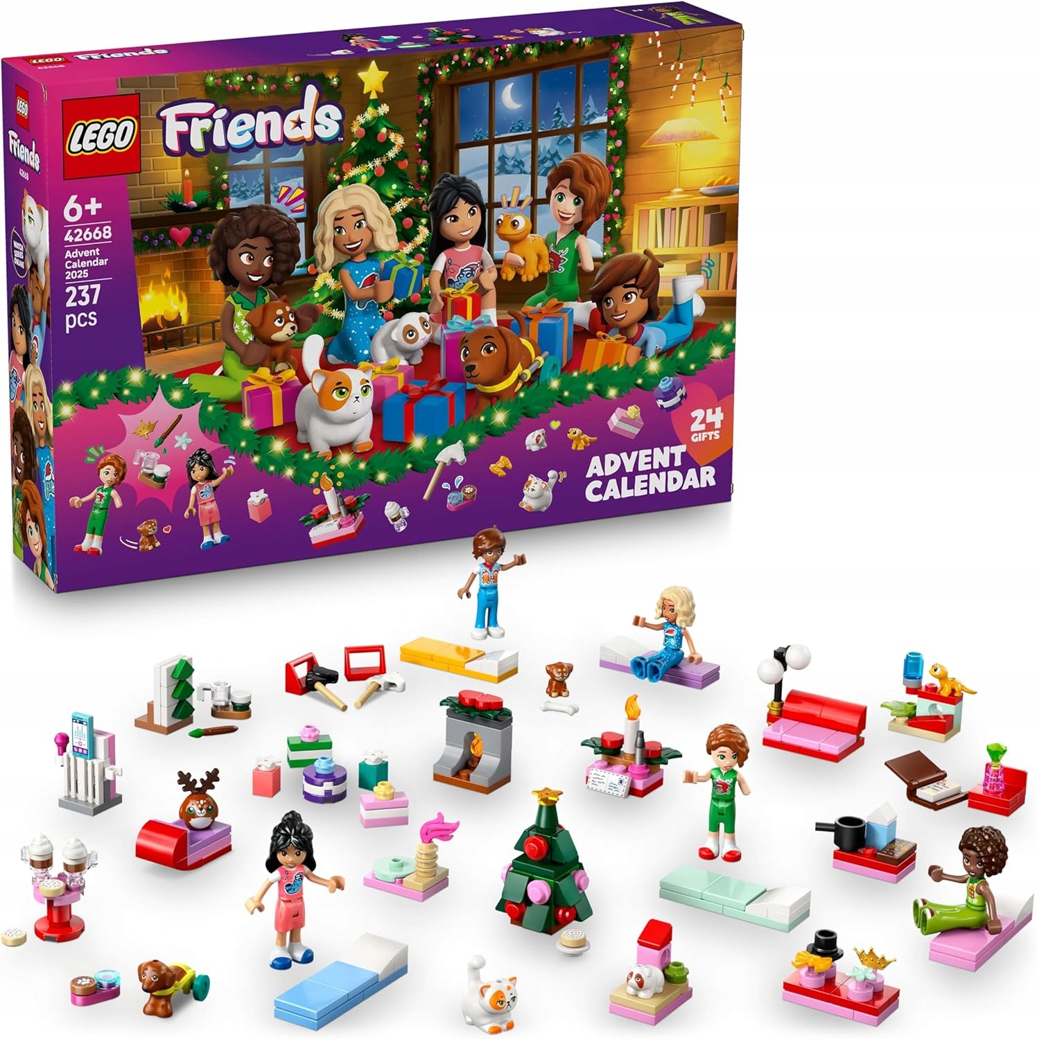 Lego Friends Adventní kalendář 2025 Sada 42668 Dárek pro děti