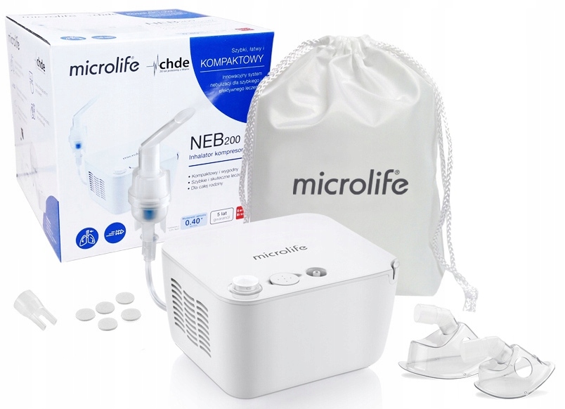 

Microlife NEB200 Inhalator Kompaktowy Nebulizator
