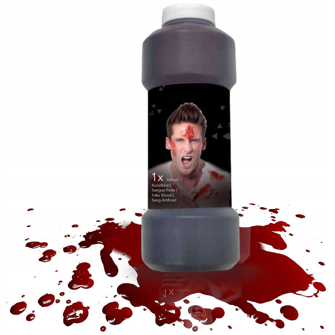 SZTUCZNA KREW blood HALLOWEEN makijaż make up