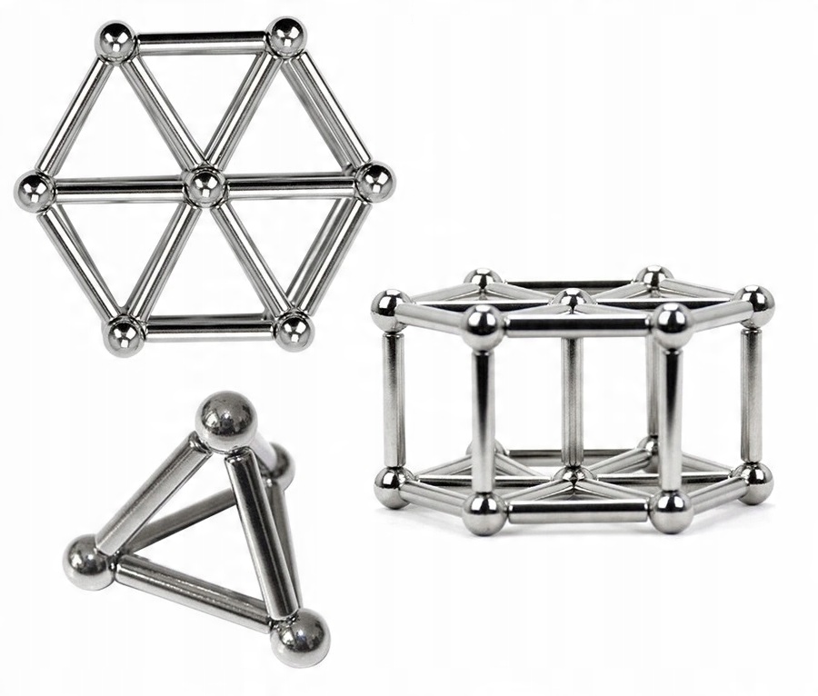 

Klocki magnetyczne kulki 5mm Patyczki magnesy neo