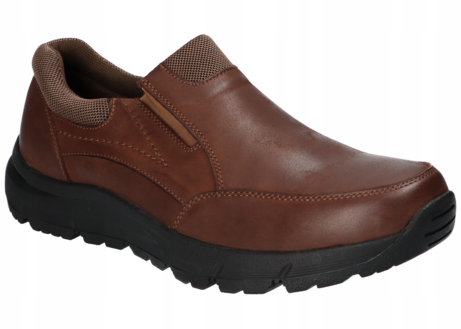 American Club CY157 Polobotky Z Kůže, Pánské Kožené Nazouvací Boty, Velikost 41