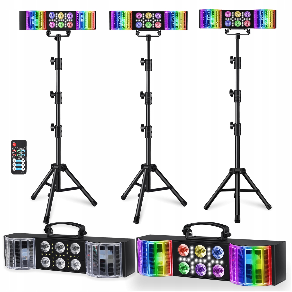 Multiefektové světlo na diskotéku, párty do klubu 3v1 Rgbw Pilot LIGHT4ME