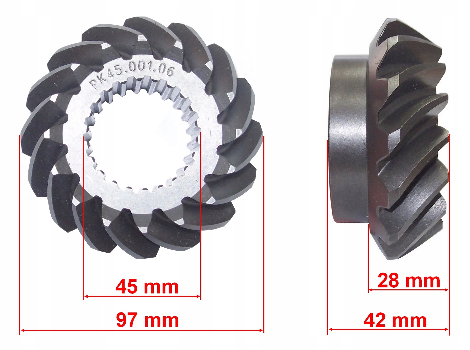 03.A.K.S.13.156.001 - ШЕСТЕРНЯ ДЛЯ AGROMET PK-45.001.06