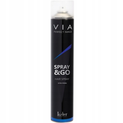 LECHER Prof VIA Perfect Image SPRAY GO bardzo mocny lakier do włosów 750ml