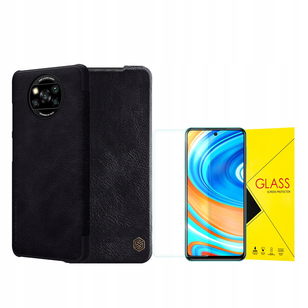 

Nillkin Qin Etui Do Poco X3 Nfc + Szkło Hartowane