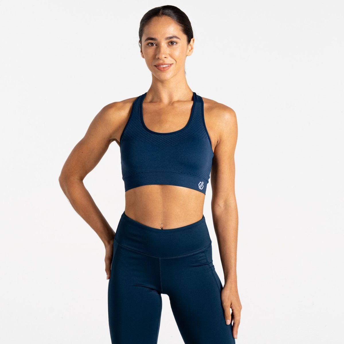 Damski biustonosz sportowy Dare2b Dont Sweat II ciemnoniebieski M