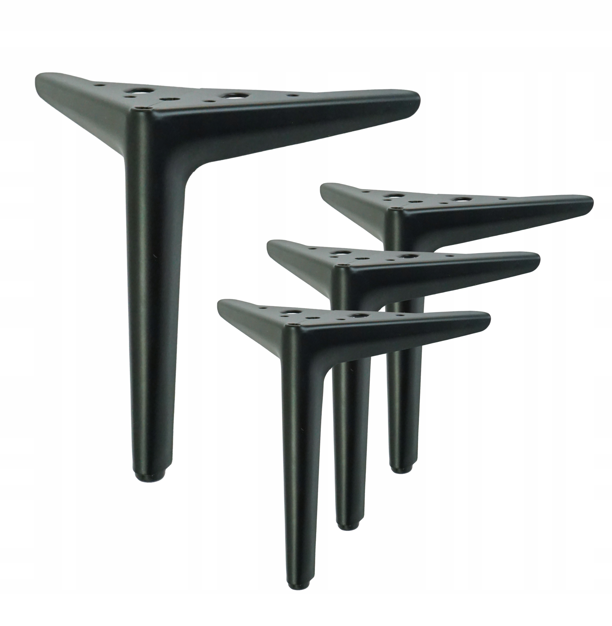 Nábytková noha 18 cm, typ V špendlík, moderní nábytková noha, černá, loft