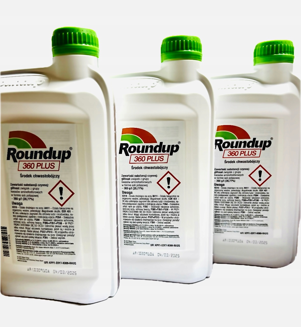 Roundup 360 Plus Bayer – środek na chwasty 3 x 1 L Glifosat Randap