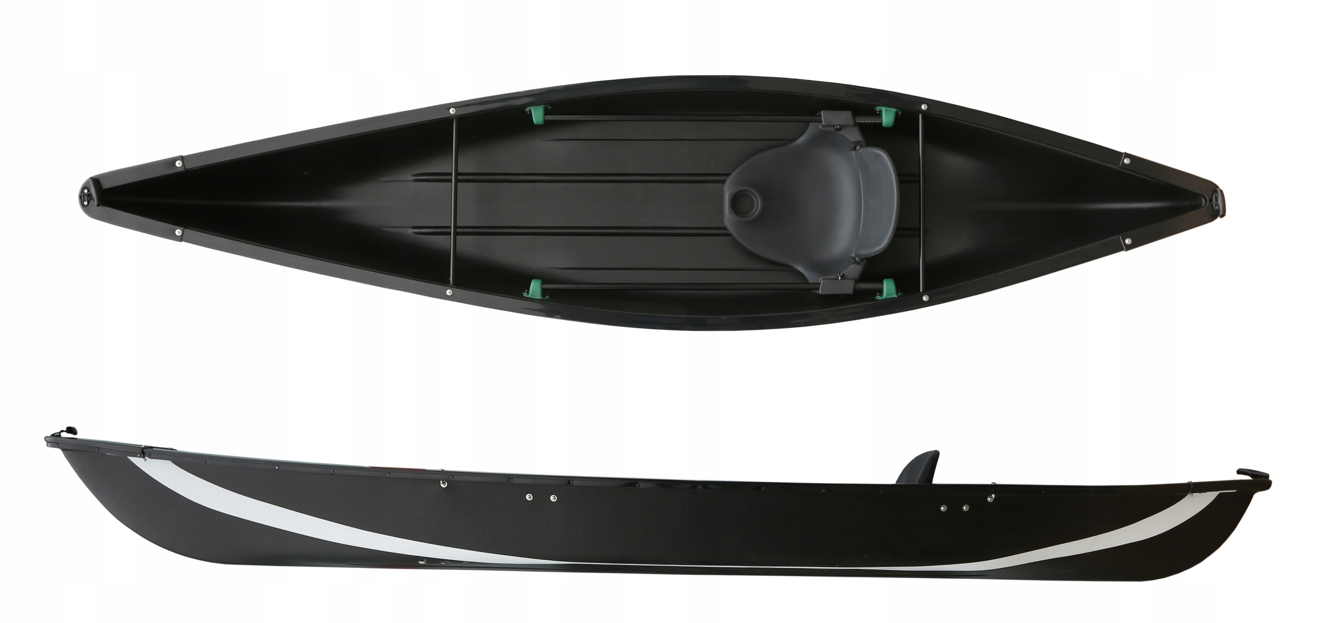 Jednoosobowa Kanadyjka Kanu Single Pe Scorpio Canoe Łódka Wędkarska