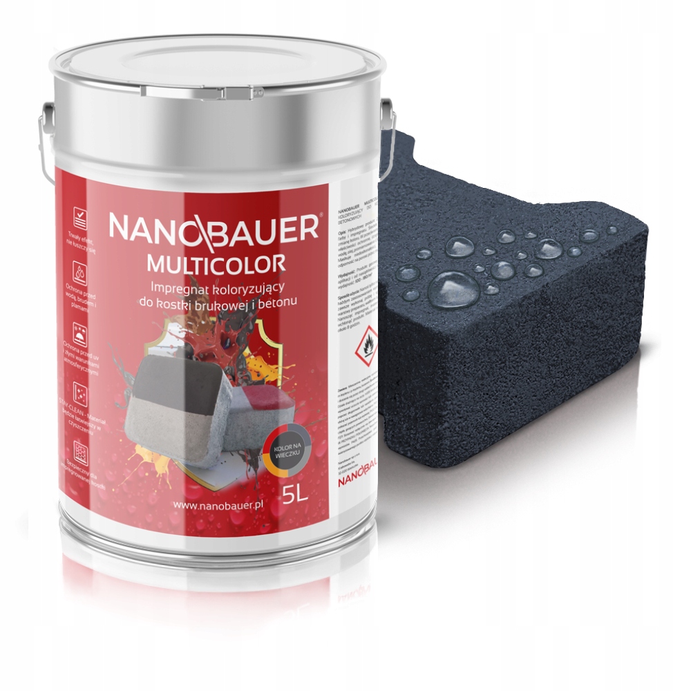 Barvící impregnát Grafit 7024 pro dlažební kostky a dlažbu betonu 5L /25m²