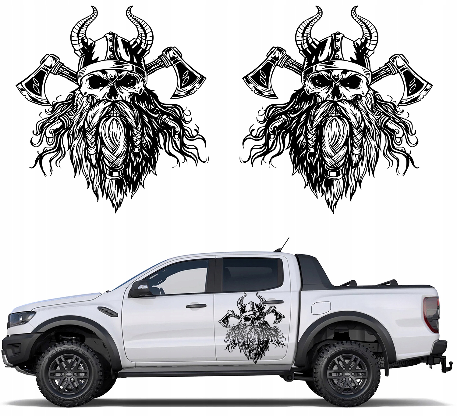 Nálepka Na Auto Vzor Viking 80x86 2ks