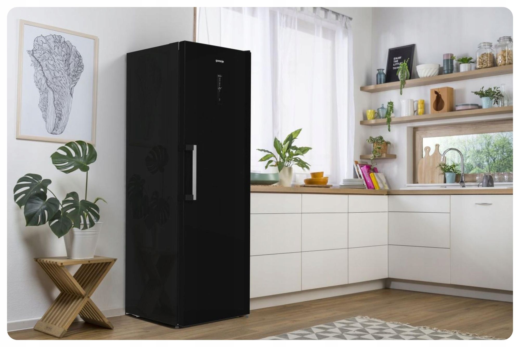 Zamrażarka szufladowa GORENJE FN619EABK6 jednodrzwiowa NoFrost AdaptTech Pojemność całkowita 280 l