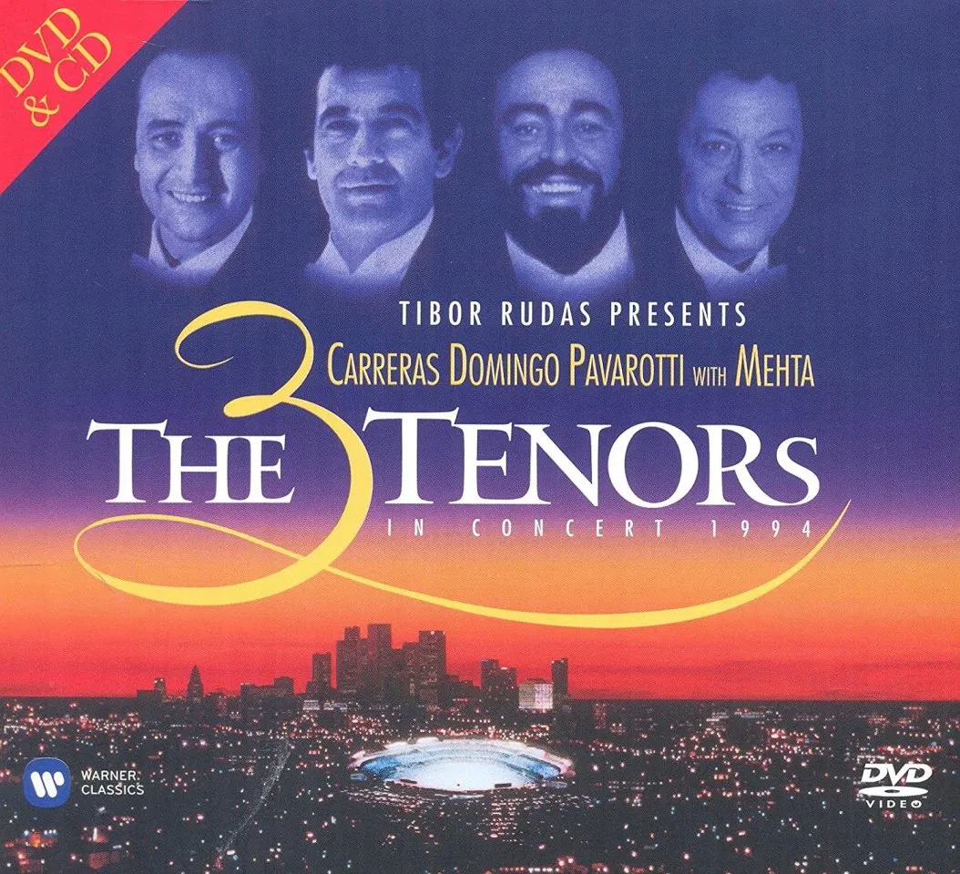 Carreras: Three Tenors: In Concert 1994 With Zubin Mehta CD+DVD