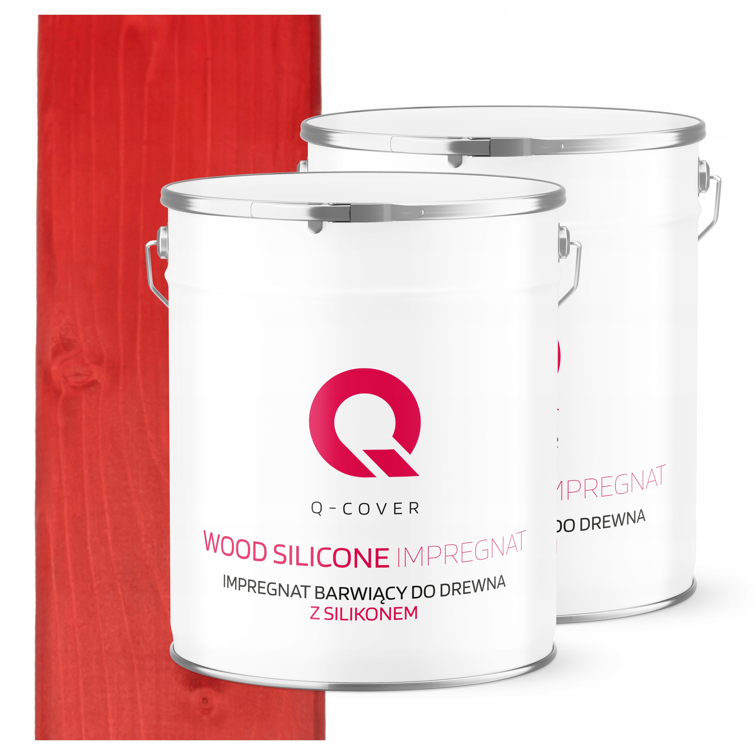 Impregnácia Na Drevo Extra Farba S Ochranným Silikónom, Trvalé Farby Červená 5 L