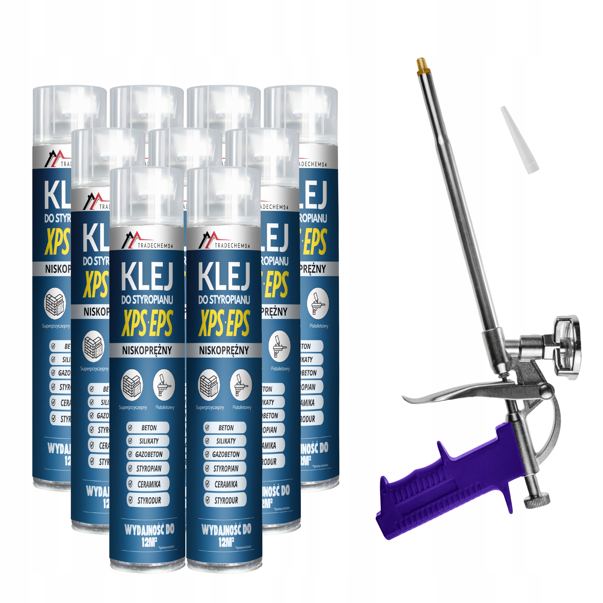 Pěnové Lepidlo Na Polystyren A Plech 750 ML Pěnové Lepidlo Xps Eps Pěna Pistole