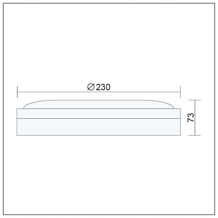 PLAFON LED LAMPA SUFITOWA ZEWNĘTRZNA LED 18W IP65 Kolor czarny