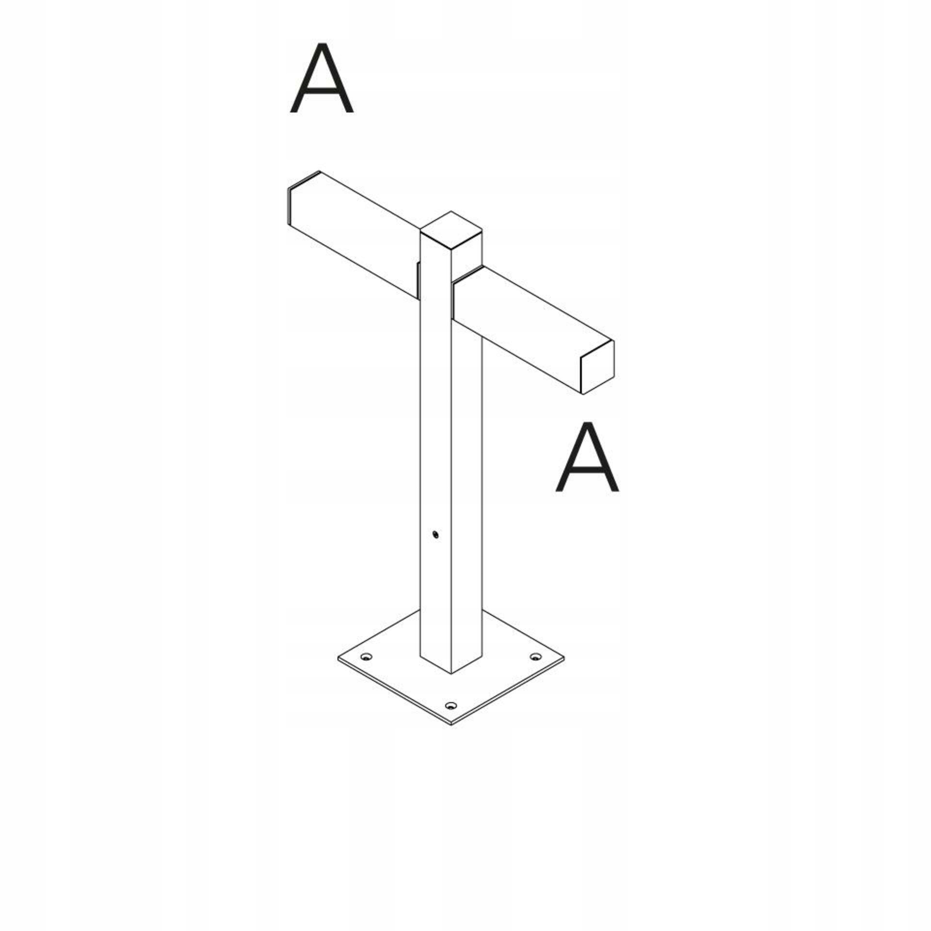 Artemide Walking stojacie svietidlo 600mm 2x180° čierne T4505C30