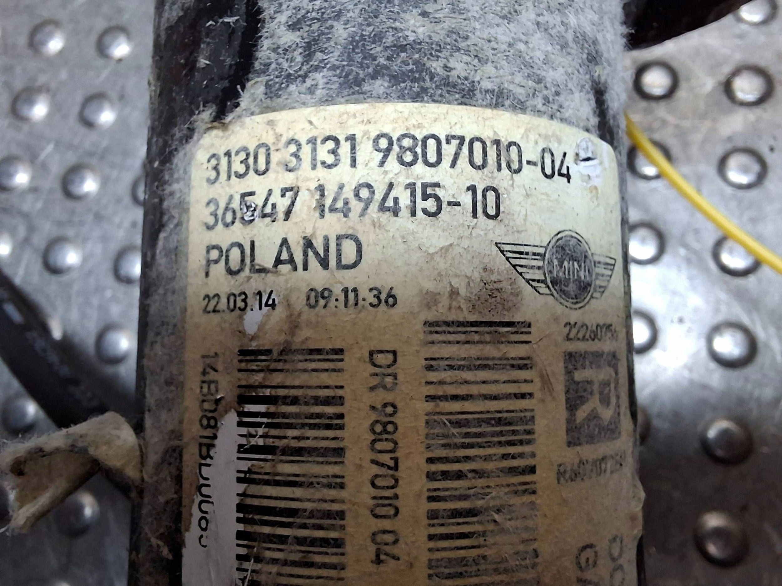 shock absorber right front MINI COUNTRYMAN R60 10-16 9807010
