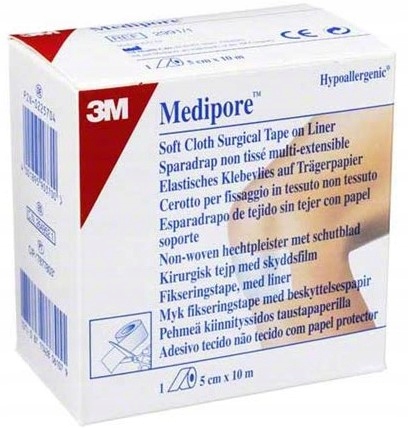

3M Medipore On Liner 5cm x10m przylepiec włóknino.