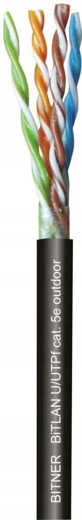 Kabel U/UTPw kat.5e 4x2x0,5 skrętka ziemna 1mb