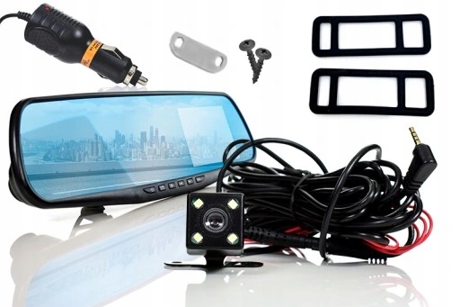 Wideorejestrator lusterko wsteczne microSD GRATIS Model 90991