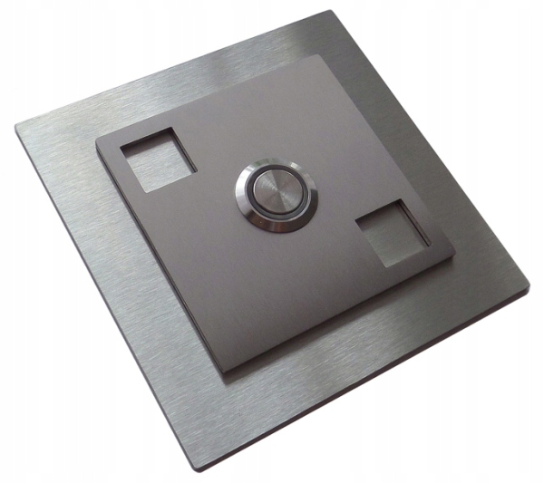 Przycisk dzwonka do domofonu INOX LED 12/24/230V
