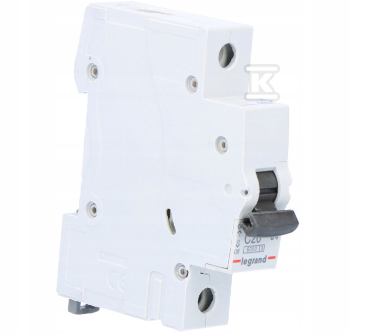 

Wyłącznik nadprądowy RX3 C20A 1P Legrand 419203