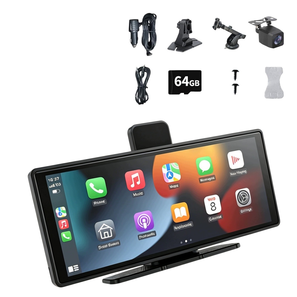 Multimediální Automobilová Stanice Radio Carplay Android Auto Couvací Kamera